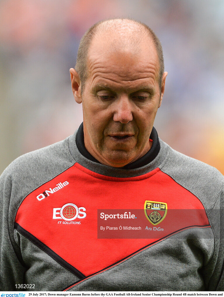 29 July 2017; Down manager Eamonn Burns before the GAA Football All-Ireland Senior Championship Round 4B match between Down and Monaghan at Croke Park in Dublin. Photo by Piaras Ó Mídheach/Sportsfile