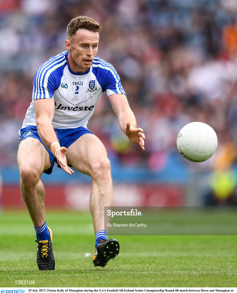 29 July 2017; Fintan Kelly of Monaghan during the GAA Football All-Ireland Senior Championship Round 4B match between Down and Monaghan at Croke Park in Dublin. Photo by Stephen McCarthy/Sportsfile
