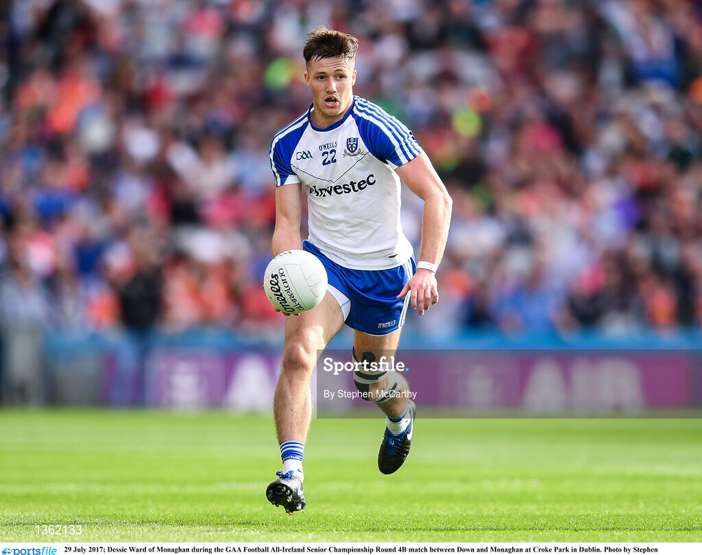 29 July 2017; Dessie Ward of Monaghan during the GAA Football All-Ireland Senior Championship Round 4B match between Down and Monaghan at Croke Park in Dublin. Photo by Stephen McCarthy/Sportsfile