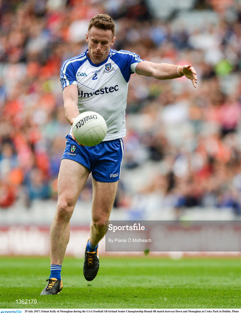 29 July 2017; Fintan Kelly of Monaghan during the GAA Football All-Ireland Senior Championship Round 4B match between Down and Monaghan at Croke Park in Dublin. Photo by Piaras Ó Mídheach/Sportsfile