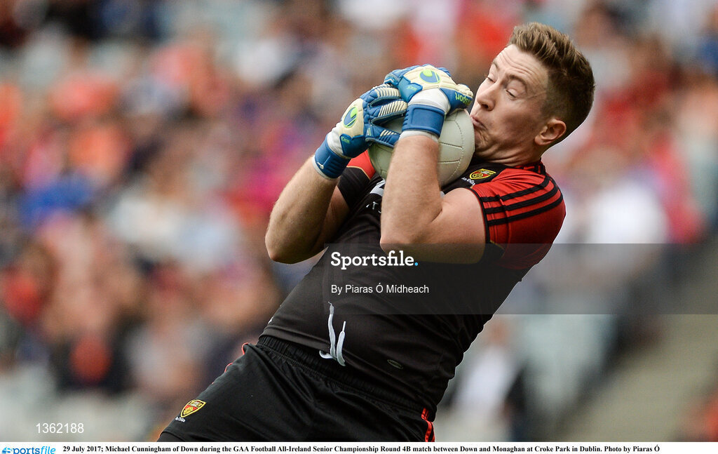 29 July 2017; Michael Cunningham of Down during the GAA Football All-Ireland Senior Championship Round 4B match between Down and Monaghan at Croke Park in Dublin. Photo by Piaras Ó Mídheach/Sportsfile