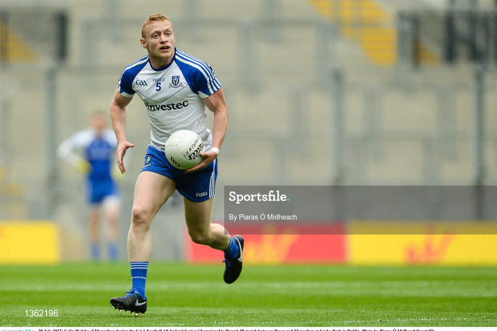 29 July 2017; Colin Walshe of Monaghan during the GAA Football All-Ireland Senior Championship Round 4B match between Down and Monaghan at Croke Park in Dublin. Photo by Piaras Ó Mídheach/Sportsfile