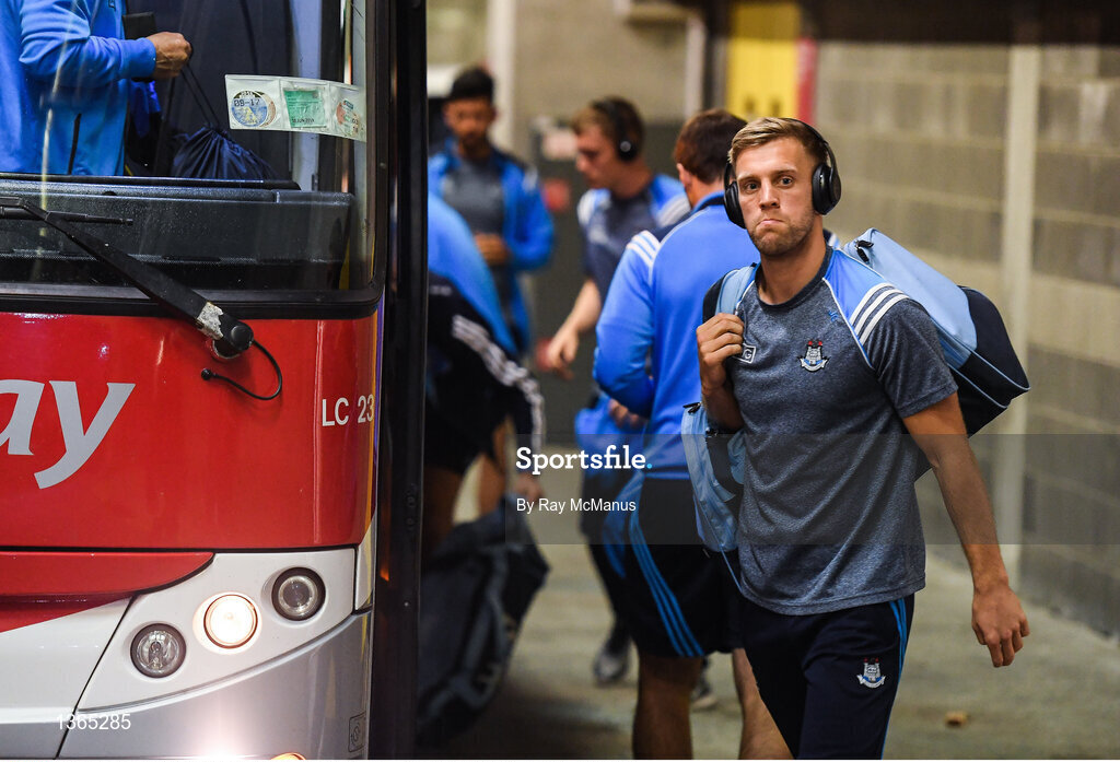 5 August 2017; Jonny Cooper of Dublin arrives for the GAA Football All-Ireland Senior Championship Quarter-Final match between Dublin and Monaghan at Croke Park in Dublin. Photo by Ray McManus/Sportsfile