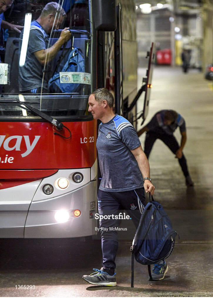 5 August 2017; Dublin manager Jim Gavin arrives for the GAA Football All-Ireland Senior Championship Quarter-Final match between Dublin and Monaghan at Croke Park in Dublin. Photo by Ray McManus/Sportsfile