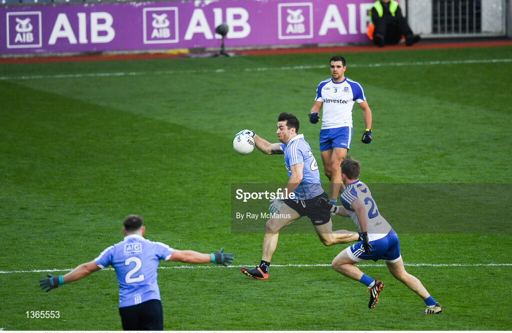 5 August 2017; Michael Darragh Macauley of Dublin  during the GAA Football All-Ireland Senior Championship Quarter-Final match between Dublin and Monaghan at Croke Park in Dublin. Photo by Ray McManus/Sportsfile