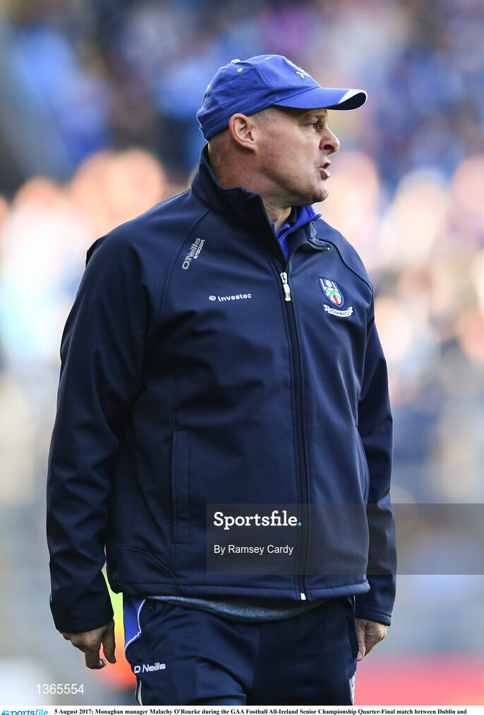 5 August 2017; Monaghan manager Malachy O'Rourke during the GAA Football All-Ireland Senior Championship Quarter-Final match between Dublin and Monaghan at Croke Park in Dublin. Photo by Ramsey Cardy/Sportsfile