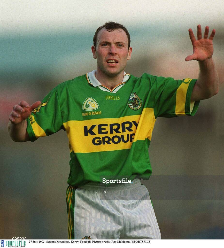 27 July 2002; Seamus Moynihan, Kerry. Football. Picture credit; Ray McManus / SPORTSFILE