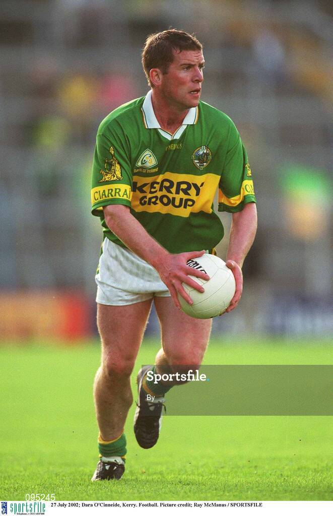 27 July 2002; Dara O'Cinneide, Kerry. Football. Picture credit; Ray McManus / SPORTSFILE