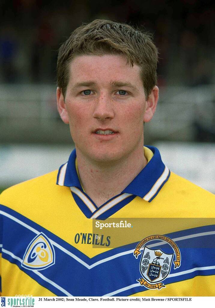 31 March 2002; Sean Meade, Clare. Football. Picture credit; Matt Browne / SPORTSFILE