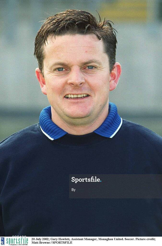20 July 2002; Gary Howlett, Assistant Manager, Monaghan United. Soccer. Picture credit; Matt Browne / SPORTSFILE