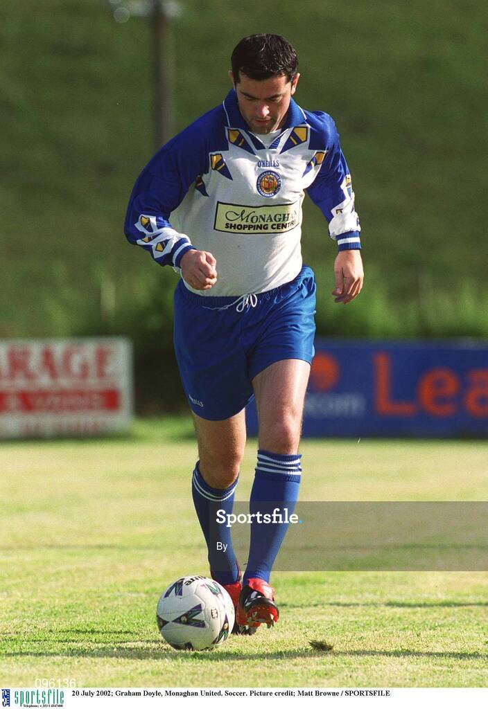 20 July 2002; Graham Doyle, Monaghan United. Soccer. Picture credit; Matt Browne / SPORTSFILE