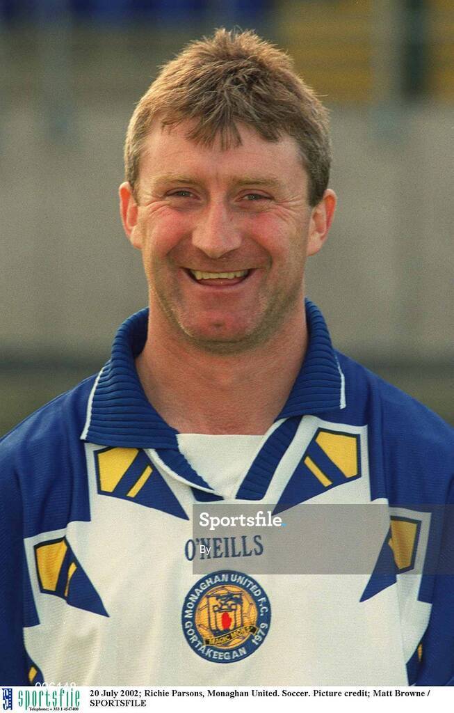 20 July 2002; Richie Parsons, Monaghan United. Soccer. Picture credit; Matt Browne / SPORTSFILE