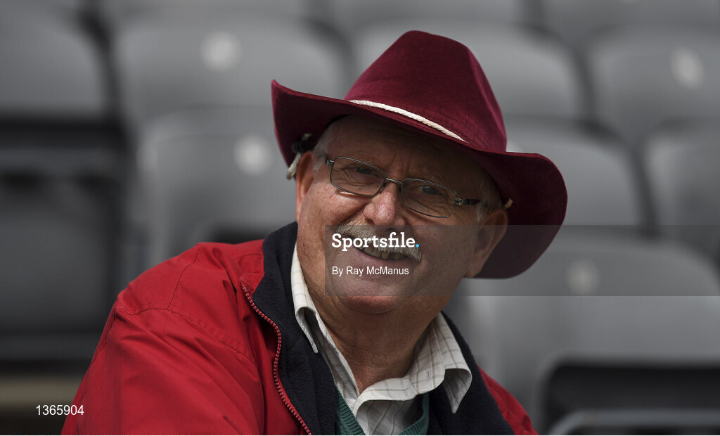 6 August 2017; A Galway supporter before the GAA Hurling All-Ireland Senior Championship Semi-Final match between Galway and Tipperary at Croke Park in Dublin. Photo by Ray McManus/Sportsfile