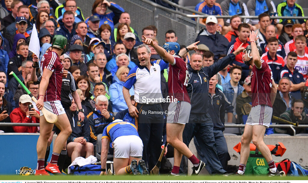 6 August 2017; Tipperary manager Michael Ryan during the GAA Hurling All-Ireland Senior Championship Semi-Final match between Galway and Tipperary at Croke Park in Dublin. Photo by Ramsey Cardy/Sportsfile