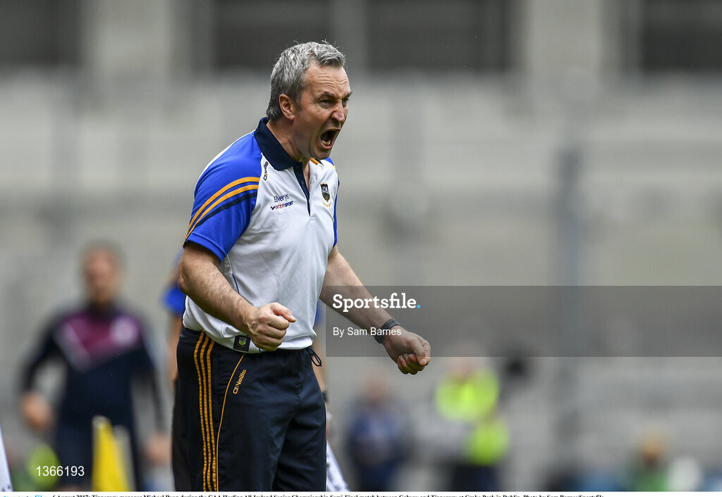 6 August 2017; Tipperary manager Michael Ryan during the GAA Hurling All-Ireland Senior Championship Semi-Final match between Galway and Tipperary at Croke Park in Dublin. Photo by Sam Barnes/Sportsfile