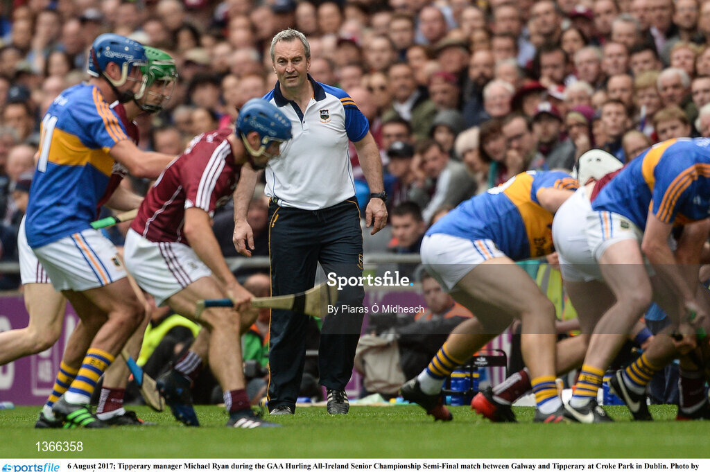 6 August 2017; Tipperary manager Michael Ryan during the GAA Hurling All-Ireland Senior Championship Semi-Final match between Galway and Tipperary at Croke Park in Dublin. Photo by Piaras Ó Mídheach/Sportsfile