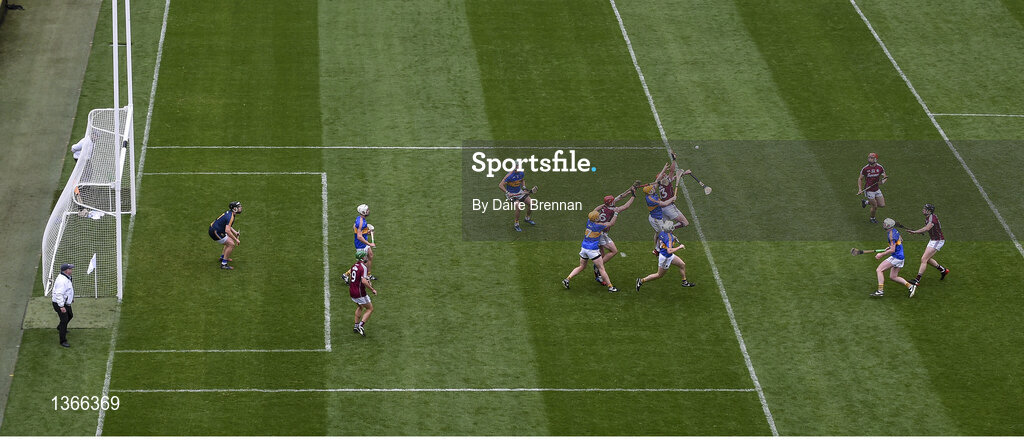 6 August 2017; A general view of goalmouth action near the end of the GAA Hurling All-Ireland Senior Championship Semi-Final match between Galway and Tipperary at Croke Park in Dublin. Photo by Daire Brennan/Sportsfile
