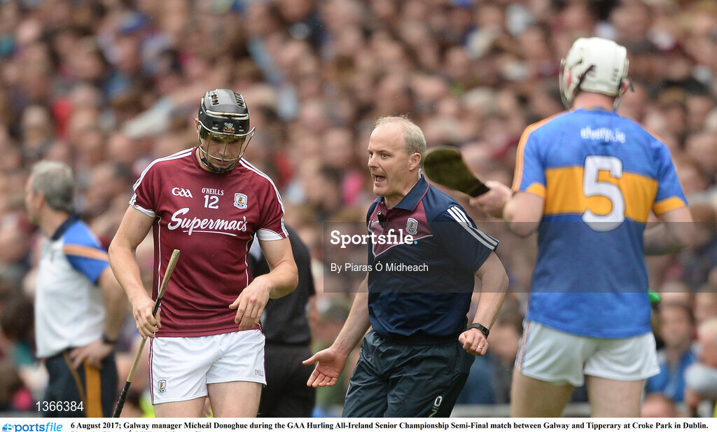 6 August 2017; Galway manager Mícheál Donoghue during the GAA Hurling All-Ireland Senior Championship Semi-Final match between Galway and Tipperary at Croke Park in Dublin. Photo by Piaras Ó Mídheach/Sportsfile