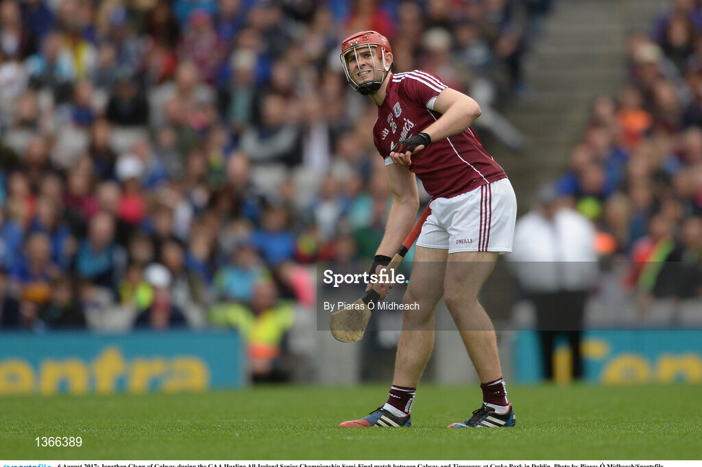 6 August 2017; Jonathan Glynn of Galway during the GAA Hurling All-Ireland Senior Championship Semi-Final match between Galway and Tipperary at Croke Park in Dublin. Photo by Piaras Ó Mídheach/Sportsfile
