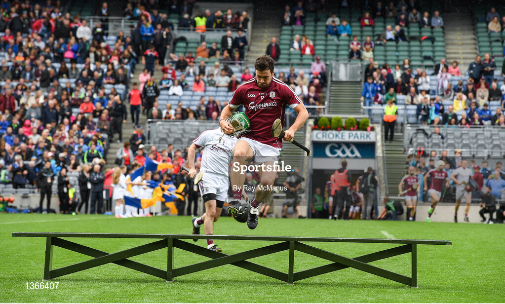 6 August 2017; The Galway captain David Burke arrives for the team photograph before the GAA Hurling All-Ireland Senior Championship Semi-Final match between Galway and Tipperary at Croke Park in Dublin. Photo by Ray McManus/Sportsfile