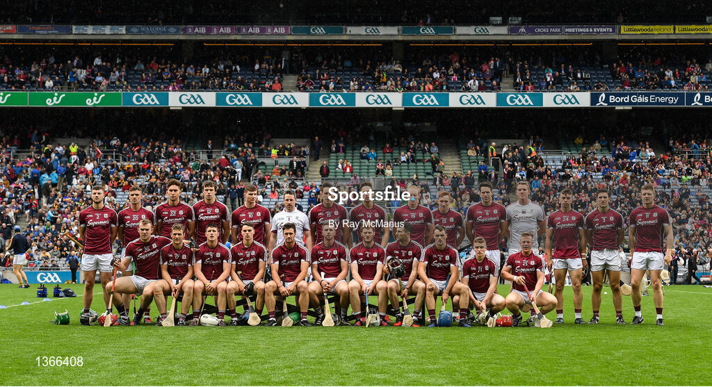 6 August 2017; The Galway squad before the GAA Hurling All-Ireland Senior Championship Semi-Final match between Galway and Tipperary at Croke Park in Dublin. Photo by Ray McManus/Sportsfile