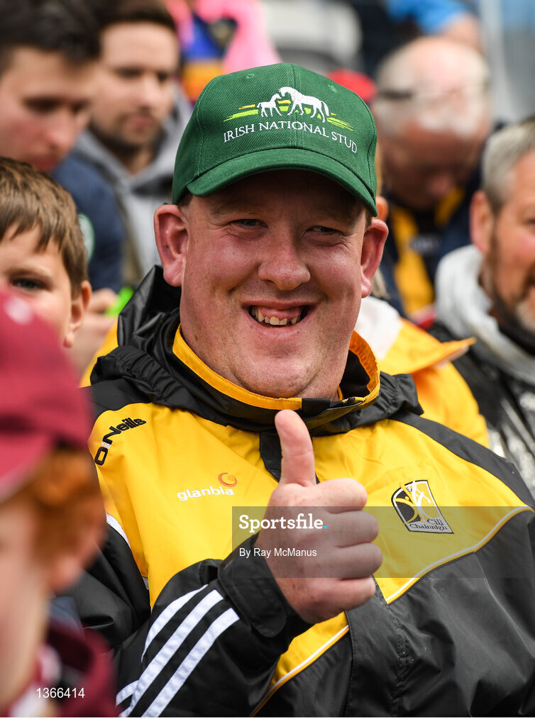 6 August 2017; A Kilkenny supporter at the GAA Hurling All-Ireland Senior Championship Semi-Final match between Galway and Tipperary at Croke Park in Dublin. Photo by Ray McManus/Sportsfile