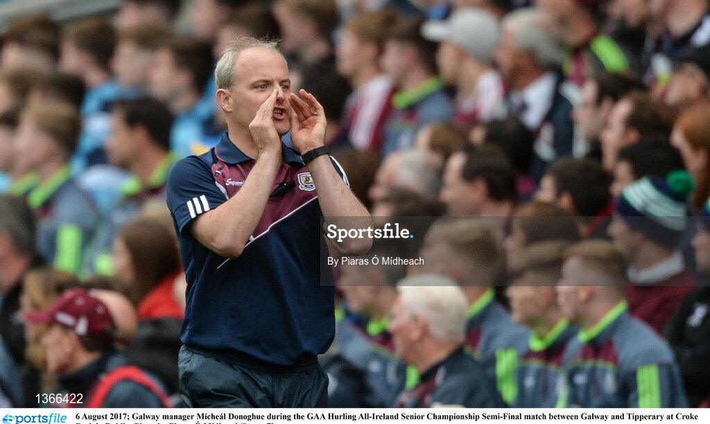 6 August 2017; Galway manager Mícheál Donoghue during the GAA Hurling All-Ireland Senior Championship Semi-Final match between Galway and Tipperary at Croke Park in Dublin. Photo by Piaras Ó Mídheach/Sportsfile
