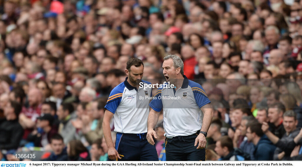 6 August 2017; Tipperary manager Michael Ryan during the GAA Hurling All-Ireland Senior Championship Semi-Final match between Galway and Tipperary at Croke Park in Dublin. Photo by Piaras Ó Mídheach/Sportsfile