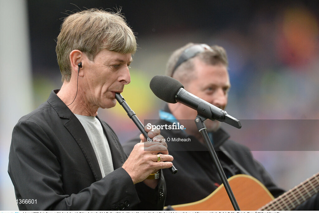 6 August 2017; Seán Keane and his band play at half-time during the GAA Hurling All-Ireland Senior Championship Semi-Final match between Galway and Tipperary at Croke Park in Dublin. Photo by Piaras Ó Mídheach/Sportsfile