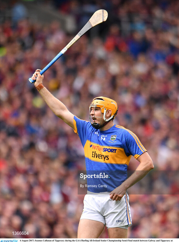 6 August 2017; Seamus Callanan of Tipperary during the GAA Hurling All-Ireland Senior Championship Semi-Final match between Galway and Tipperary at Croke Park in Dublin. Photo by Ramsey Cardy/Sportsfile