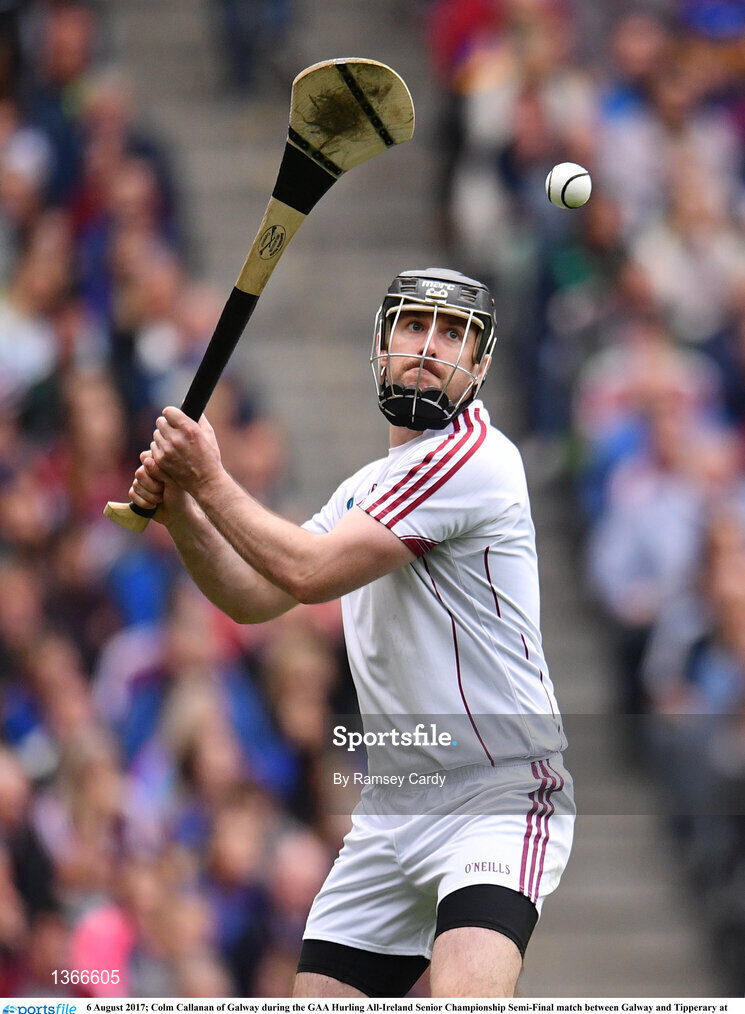 6 August 2017; Colm Callanan of Galway during the GAA Hurling All-Ireland Senior Championship Semi-Final match between Galway and Tipperary at Croke Park in Dublin. Photo by Ramsey Cardy/Sportsfile
