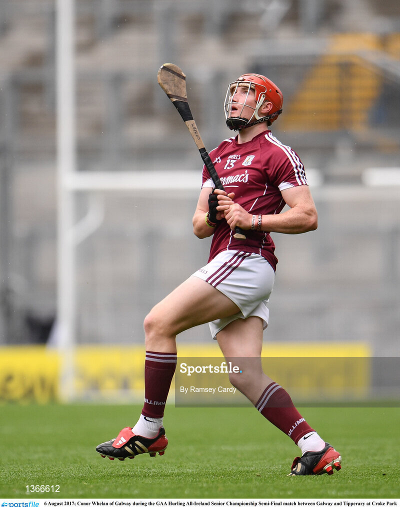 6 August 2017; Conor Whelan of Galway during the GAA Hurling All-Ireland Senior Championship Semi-Final match between Galway and Tipperary at Croke Park in Dublin. Photo by Ramsey Cardy/Sportsfile
