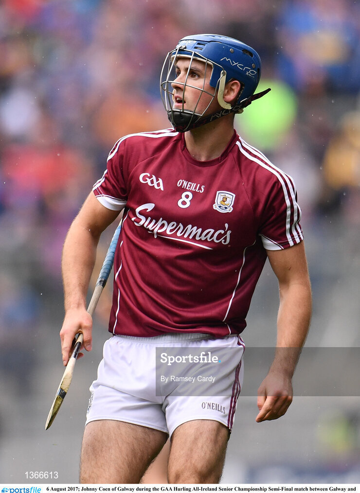 6 August 2017; Johnny Coen of Galway during the GAA Hurling All-Ireland Senior Championship Semi-Final match between Galway and Tipperary at Croke Park in Dublin. Photo by Ramsey Cardy/Sportsfile