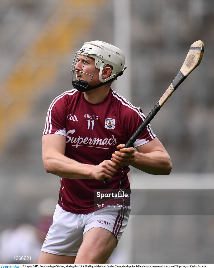 6 August 2017; Joe Canning of Galway during the GAA Hurling All-Ireland Senior Championship Semi-Final match between Galway and Tipperary at Croke Park in Dublin. Photo by Ramsey Cardy/Sportsfile