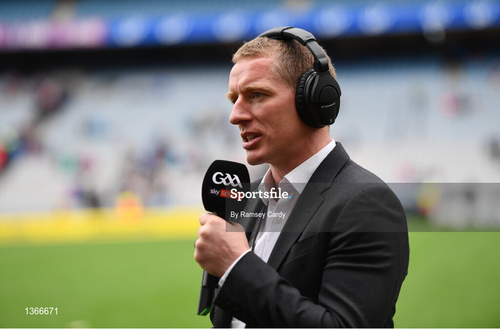 6 August 2017; Sky Sports pundit Ollie Canning during the GAA Hurling All-Ireland Senior Championship Semi-Final match between Galway and Tipperary at Croke Park in Dublin. Photo by Ramsey Cardy/Sportsfile