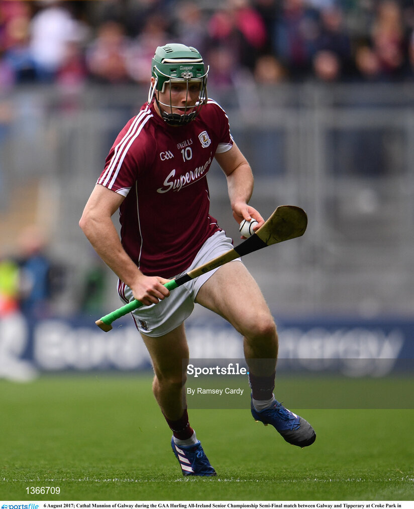 6 August 2017; Cathal Mannion of Galway during the GAA Hurling All-Ireland Senior Championship Semi-Final match between Galway and Tipperary at Croke Park in Dublin. Photo by Ramsey Cardy/Sportsfile