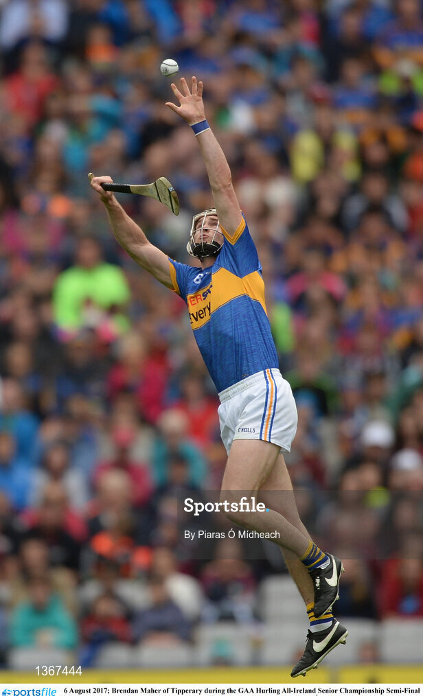 6 August 2017; Brendan Maher of Tipperary during the GAA Hurling All-Ireland Senior Championship Semi-Final match between Galway and Tipperary at Croke Park in Dublin. Photo by Piaras Ó Mídheach/Sportsfile