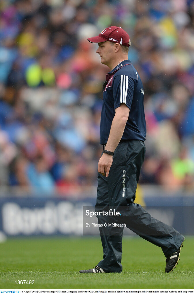 6 August 2017; Galway manager Mícheál Donoghue before the GAA Hurling All-Ireland Senior Championship Semi-Final match between Galway and Tipperary at Croke Park in Dublin. Photo by Piaras Ó Mídheach/Sportsfile