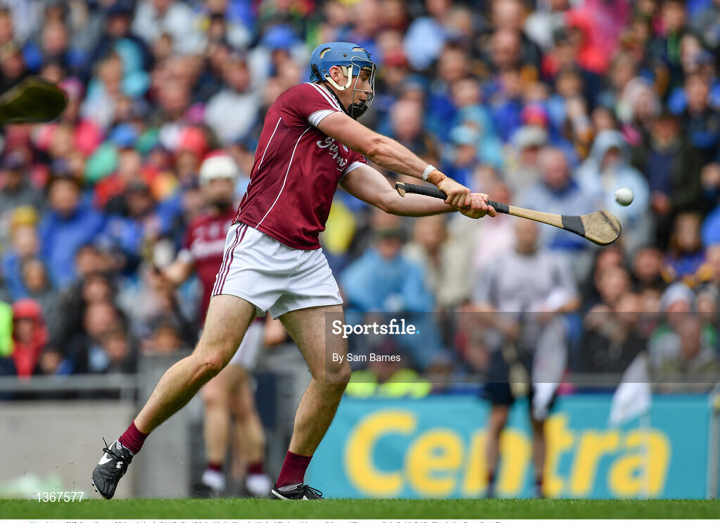 6 August 2017; Conor Cooney of Galway during the GAA Hurling All-Ireland Senior Championship Semi-Final match between Galway and Tipperary at Croke Park in Dublin. Photo by Sam Barnes/Sportsfile