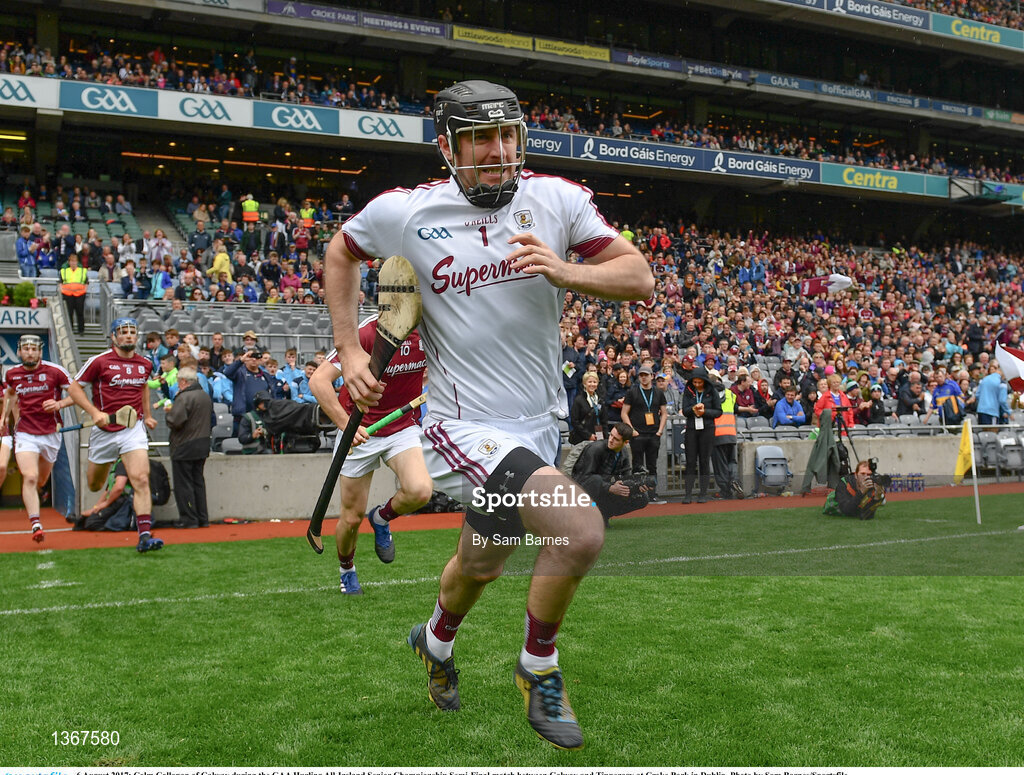 6 August 2017; Colm Callanan of Galway during the GAA Hurling All-Ireland Senior Championship Semi-Final match between Galway and Tipperary at Croke Park in Dublin. Photo by Sam Barnes/Sportsfile