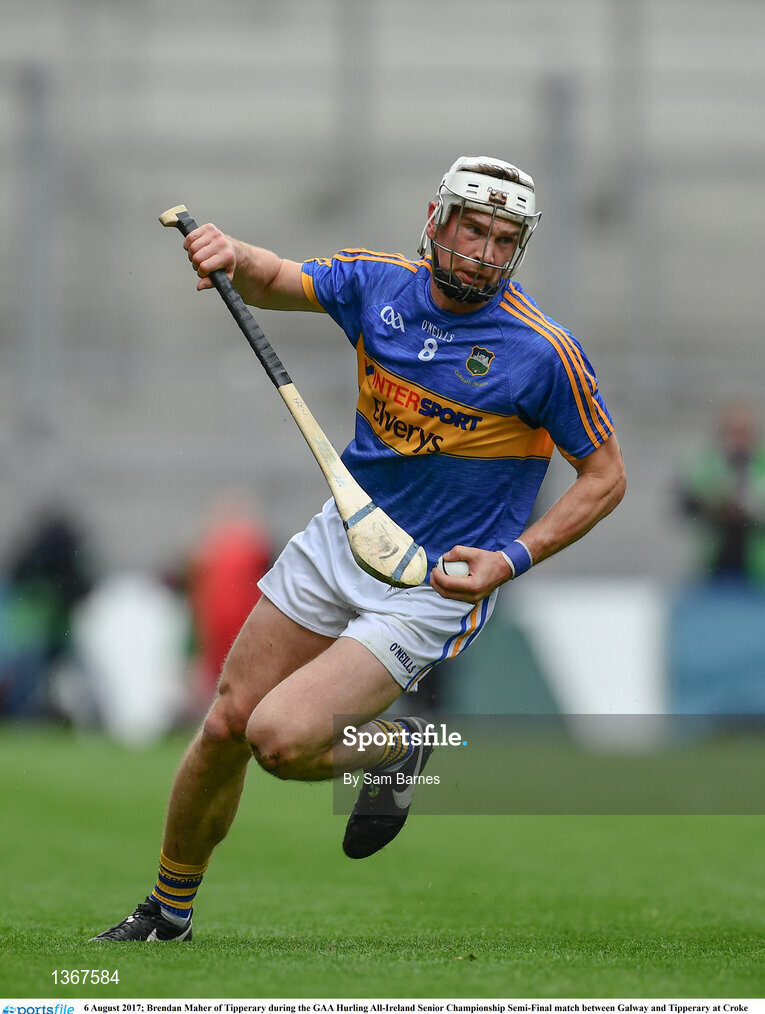 6 August 2017; Brendan Maher of Tipperary during the GAA Hurling All-Ireland Senior Championship Semi-Final match between Galway and Tipperary at Croke Park in Dublin. Photo by Sam Barnes/Sportsfile