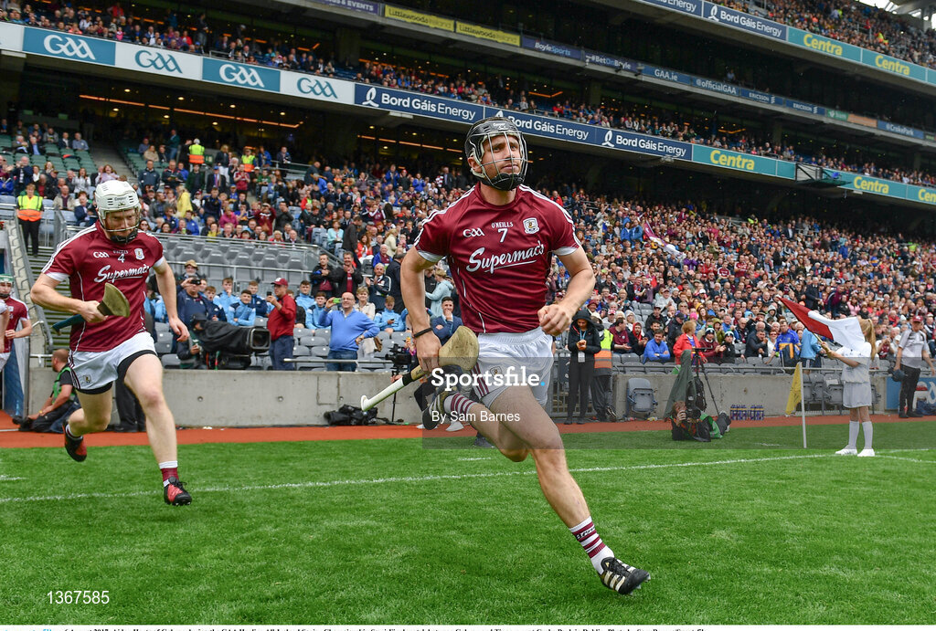 6 August 2017; Aidan Harte of Galway during the GAA Hurling All-Ireland Senior Championship Semi-Final match between Galway and Tipperary at Croke Park in Dublin. Photo by Sam Barnes/Sportsfile