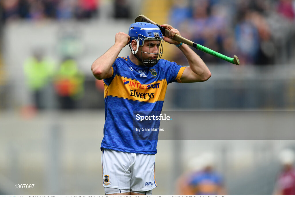 6 August 2017; John McGrath of Tipperary during the GAA Hurling All-Ireland Senior Championship Semi-Final match between Galway and Tipperary at Croke Park in Dublin. Photo by Sam Barnes/Sportsfile