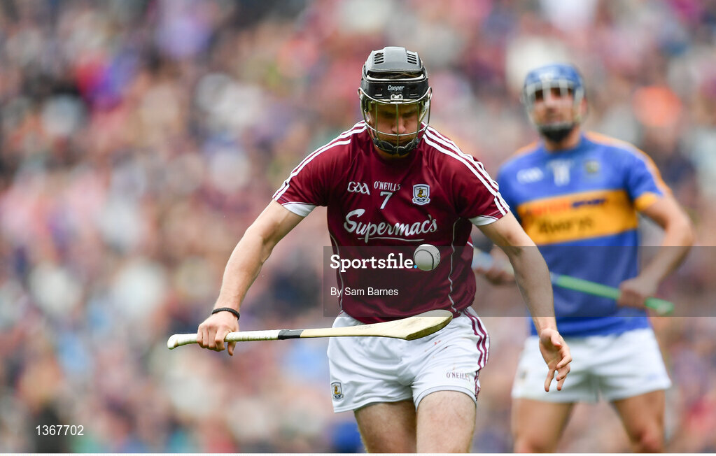 6 August 2017; Aidan Harte of Galway during the GAA Hurling All-Ireland Senior Championship Semi-Final match between Galway and Tipperary at Croke Park in Dublin. Photo by Sam Barnes/Sportsfile