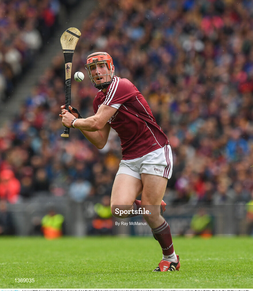 6 August 2017; Conor Whelan of Galway during the GAA Hurling All-Ireland Senior Championship Semi-Final match between Galway and Tipperary at Croke Park in Dublin. Photo by Ray McManus/Sportsfile