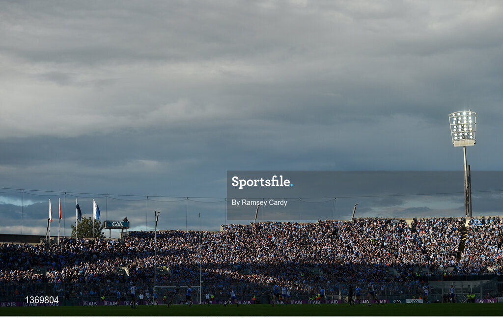 5 August 2017; A general view of Hill 16 during the GAA Football All-Ireland Senior Championship Quarter-Final match between Dublin and Monaghan at Croke Park in Dublin. Photo by Ramsey Cardy/Sportsfile