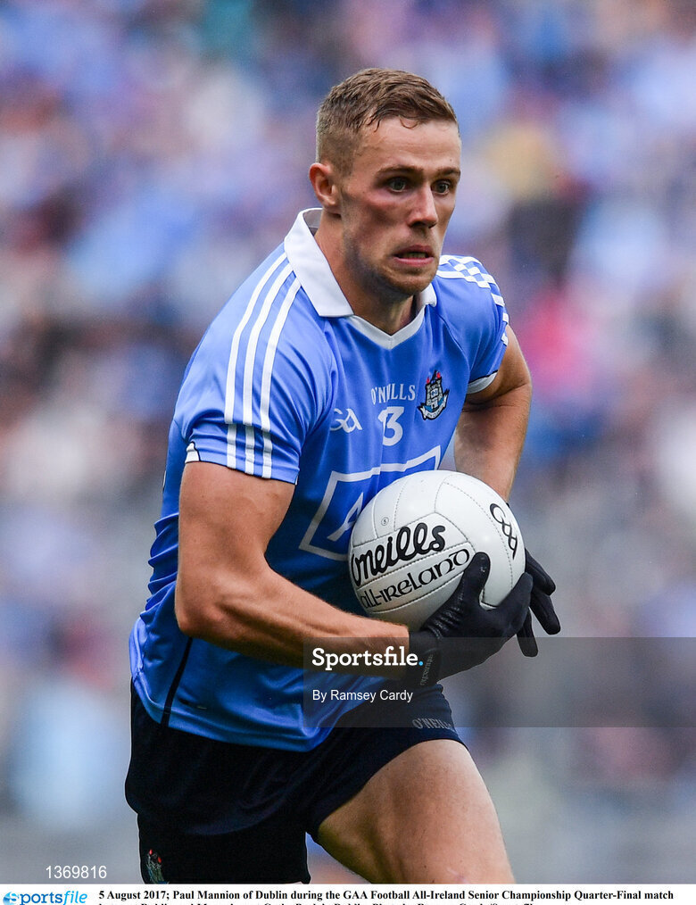 5 August 2017; Paul Mannion of Dublin during the GAA Football All-Ireland Senior Championship Quarter-Final match between Dublin and Monaghan at Croke Park in Dublin. Photo by Ramsey Cardy/Sportsfile