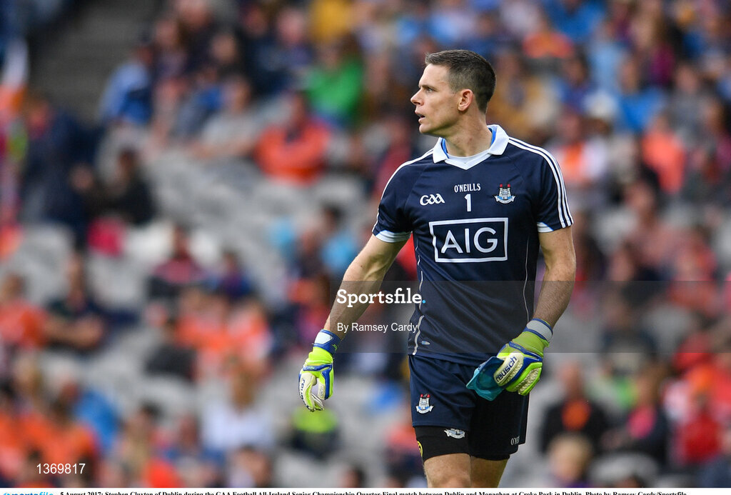5 August 2017; Stephen Cluxton of Dublin during the GAA Football All-Ireland Senior Championship Quarter-Final match between Dublin and Monaghan at Croke Park in Dublin. Photo by Ramsey Cardy/Sportsfile