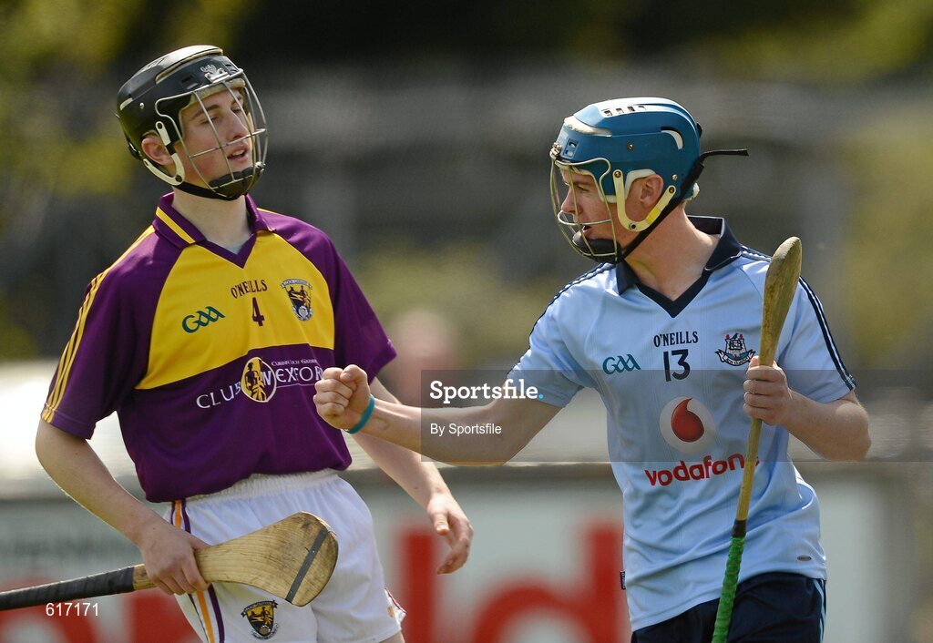 5 May 2012; Oisin O'Rorke, Dublin, celebrates after scoring his side's first goal. Electric Ireland Leinster GAA Hurling Minor Championship, Dublin v Wexford, Parnell Park, Dublin. Photo by Sportsfile