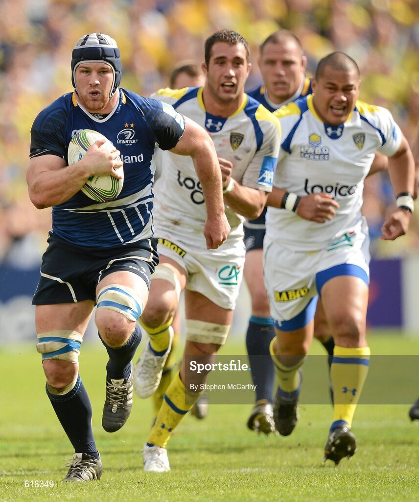 29 April 2012; Sean O'Brien, Leinster. Heineken Cup Semi-Final, ASM Clermont Auvergne v Leinster, Stade Chaban Delmas, Bordeaux, France. Picture credit: Stephen McCarthy / SPORTSFILE